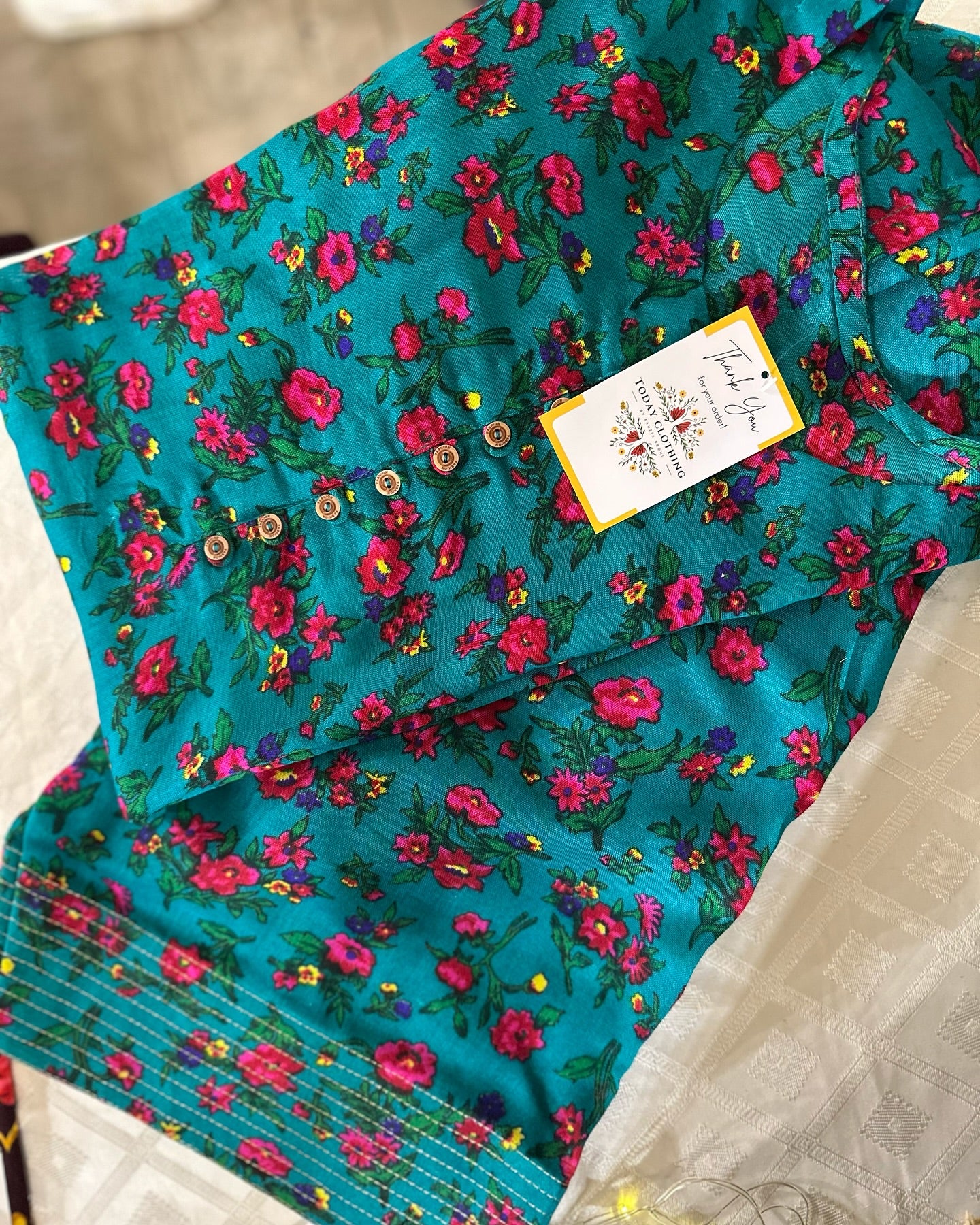 Asmani Blue matching set